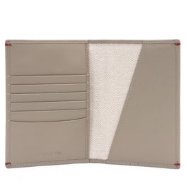 Gulliver Travel Passport Holder (RFID USA Nappa Leather) - Taupe Grey