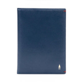 Gulliver Cash & Coin Travel Passport Wallet (RFID USA Nappa Leather) - Blue