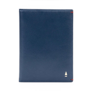 Gulliver Cash & Coin Travel Passport Wallet (RFID USA Nappa Leather) - Blue