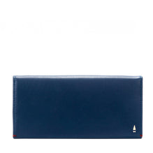 Gulliver Cash Coin Long Wallet (RFID USA Nappa Leather) - Blue