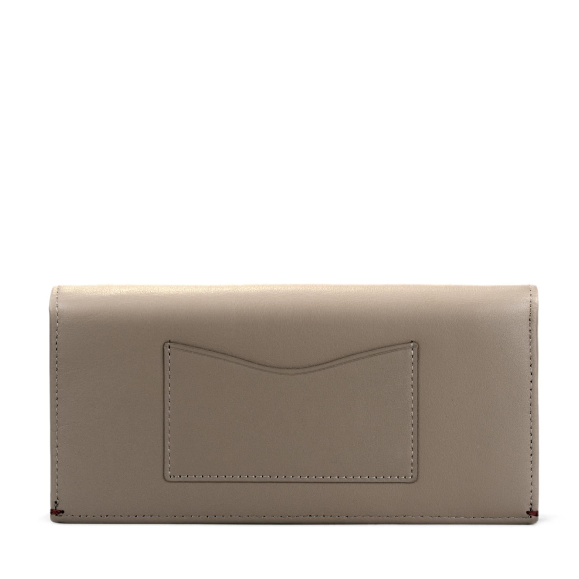 Gulliver Cash Coin Long Wallet (RFID USA Nappa Leather) - Taupe Grey