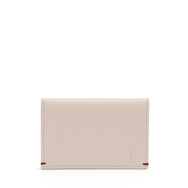 Gulliver Name Card Holder Wallet (RFID USA Nappa Leather) - Beige