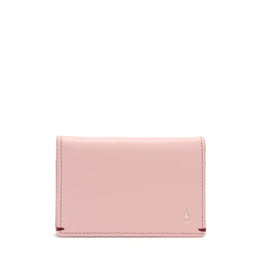 Gulliver Name Card Holder Wallet (RFID USA Nappa Leather) - Pink