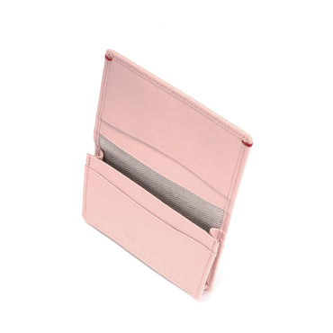 Gulliver Name Card Holder Wallet (RFID USA Nappa Leather) - Pink