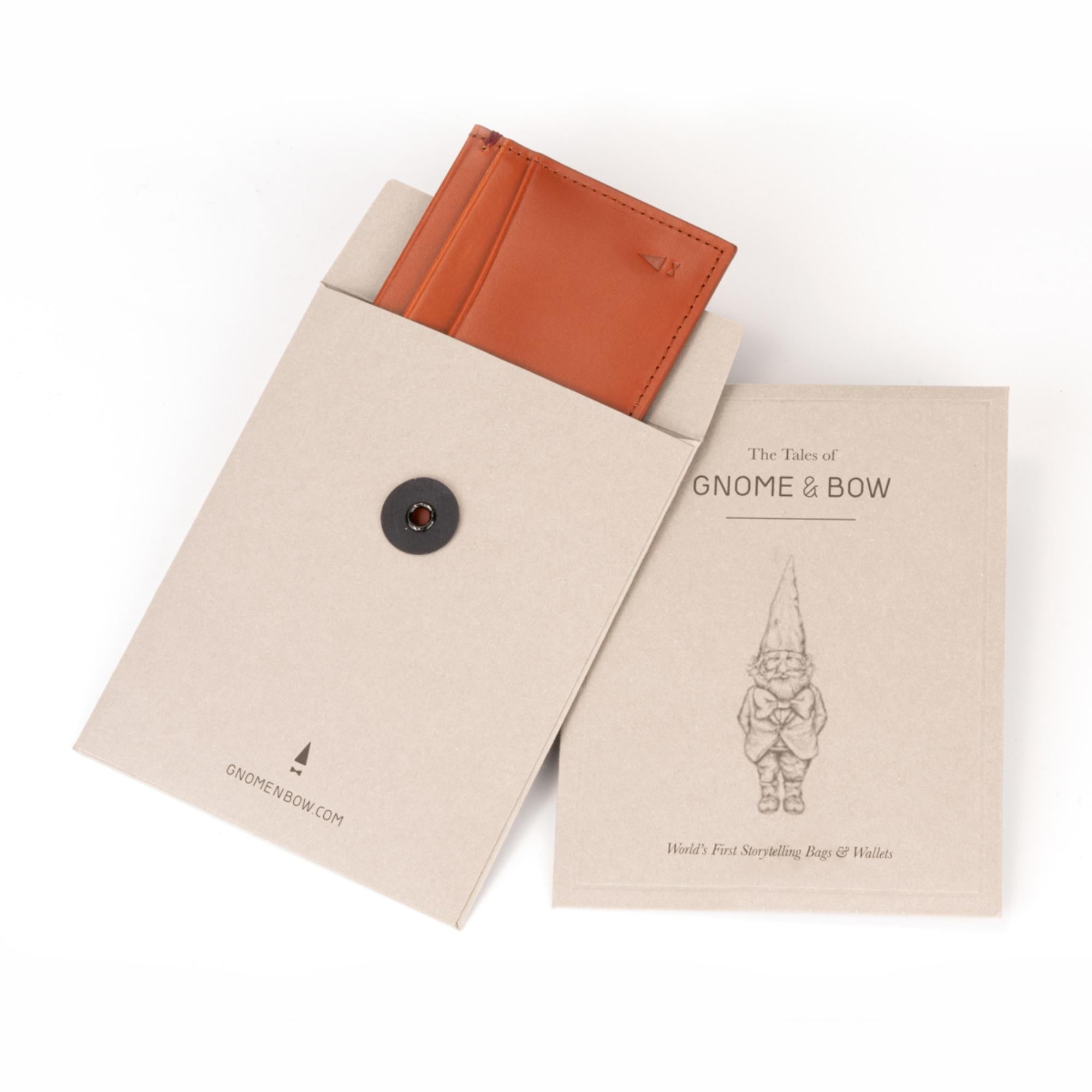 Gulliver Slim Card Holder (RFID USA Wax Leather) - Tan Brown