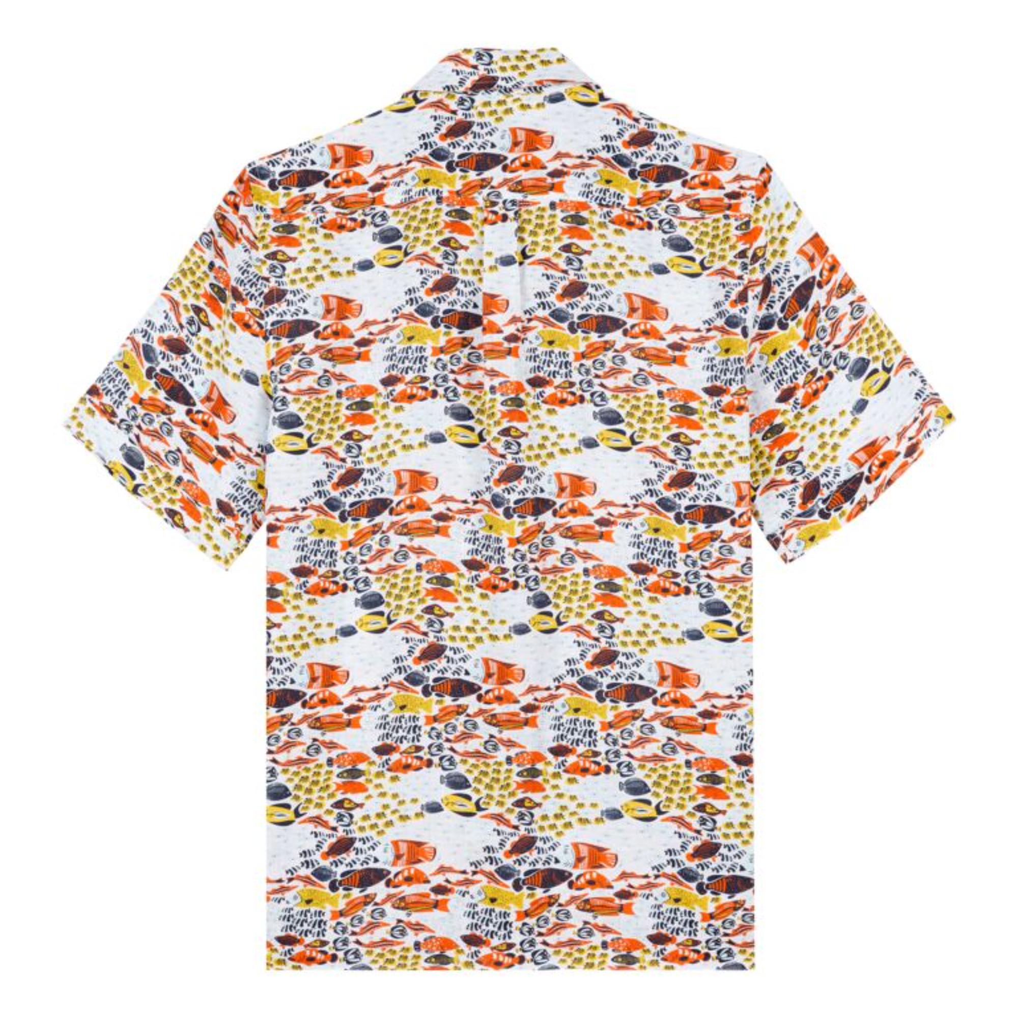 Multicolor Print Father/Son Fish Fam Men Charli Shirt