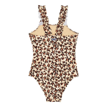 Beige Family Print Tt Leo Girl Giny Swimsuit