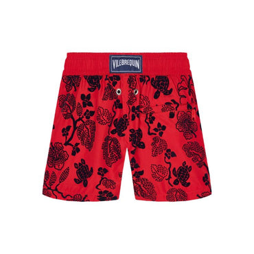 Red Print Father/Son Flock N.Turt Lf Boy Jihin Swimsuit