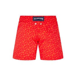 Red Print Father/Son Micro Rnd Red Boy Jirise Swimsuit