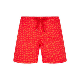 Red Print Father/Son Micro Rnd Red Boy Jirise Swimsuit