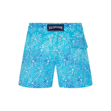 Blue Print Father/Son Urch Print Boy Jirise Swimsuit