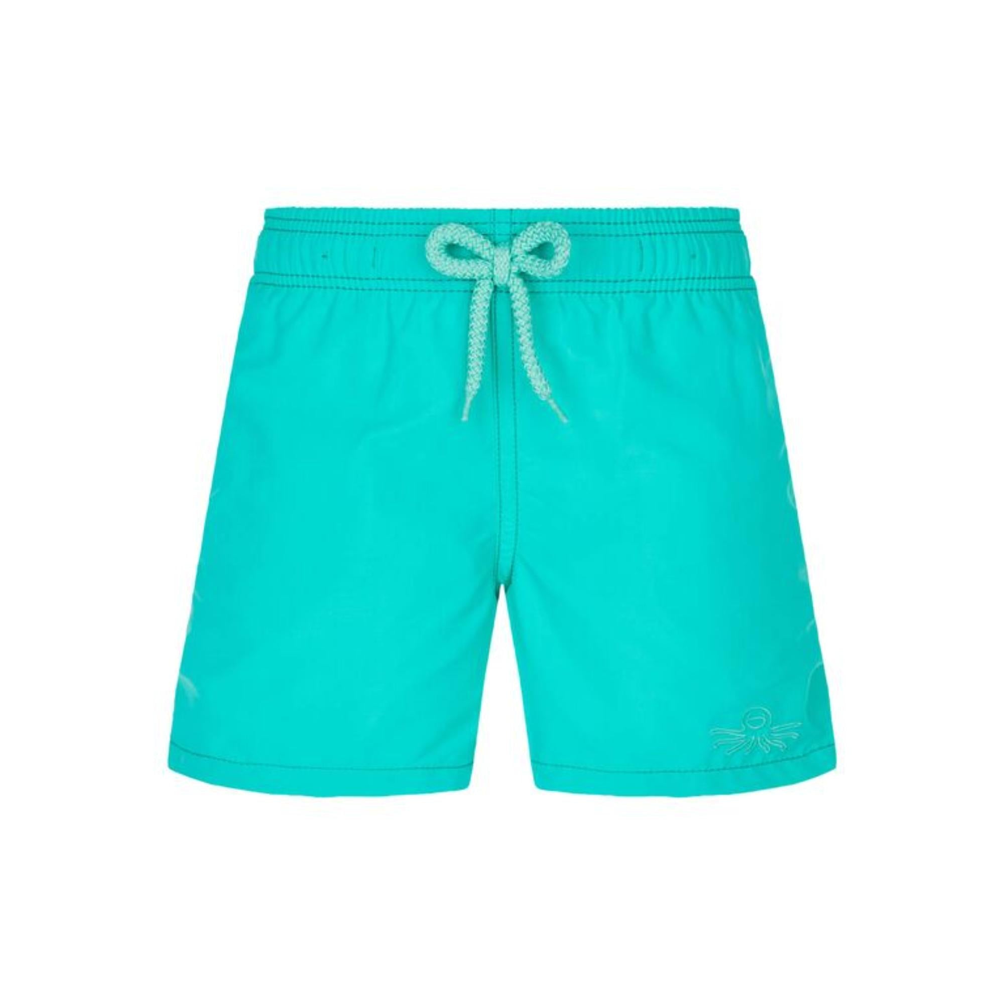 Green Print Father/Son Aqua Medusa Boy Jim Swimsuit