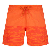 Orange Print Father/Son Aqua Requins 3D Boy Jim Swimsuit