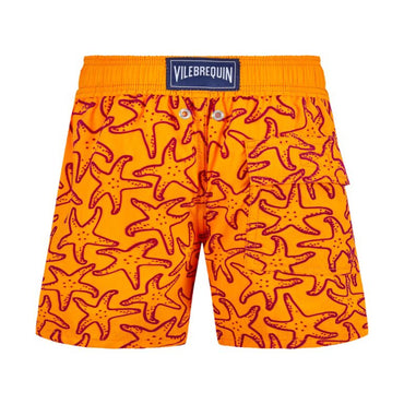 Orange Print Father/Son Flock Starlet Orange Boy Jim Swimsuit