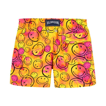 Yellow Family Print Smiley Mr Andre Boy Jim Swimsuit