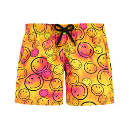 Yellow Family Print Smiley Mr Andre Boy Jim Swimsuit