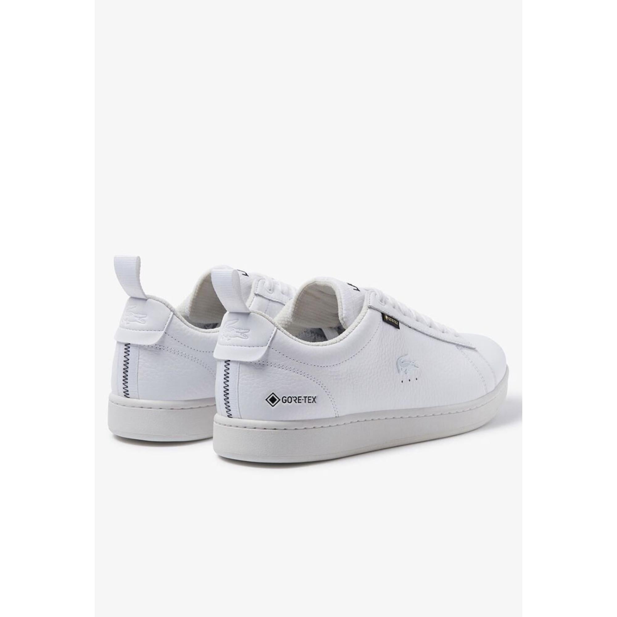 Lacoste Carnaby GTX Leather Sneakers - White & Off White