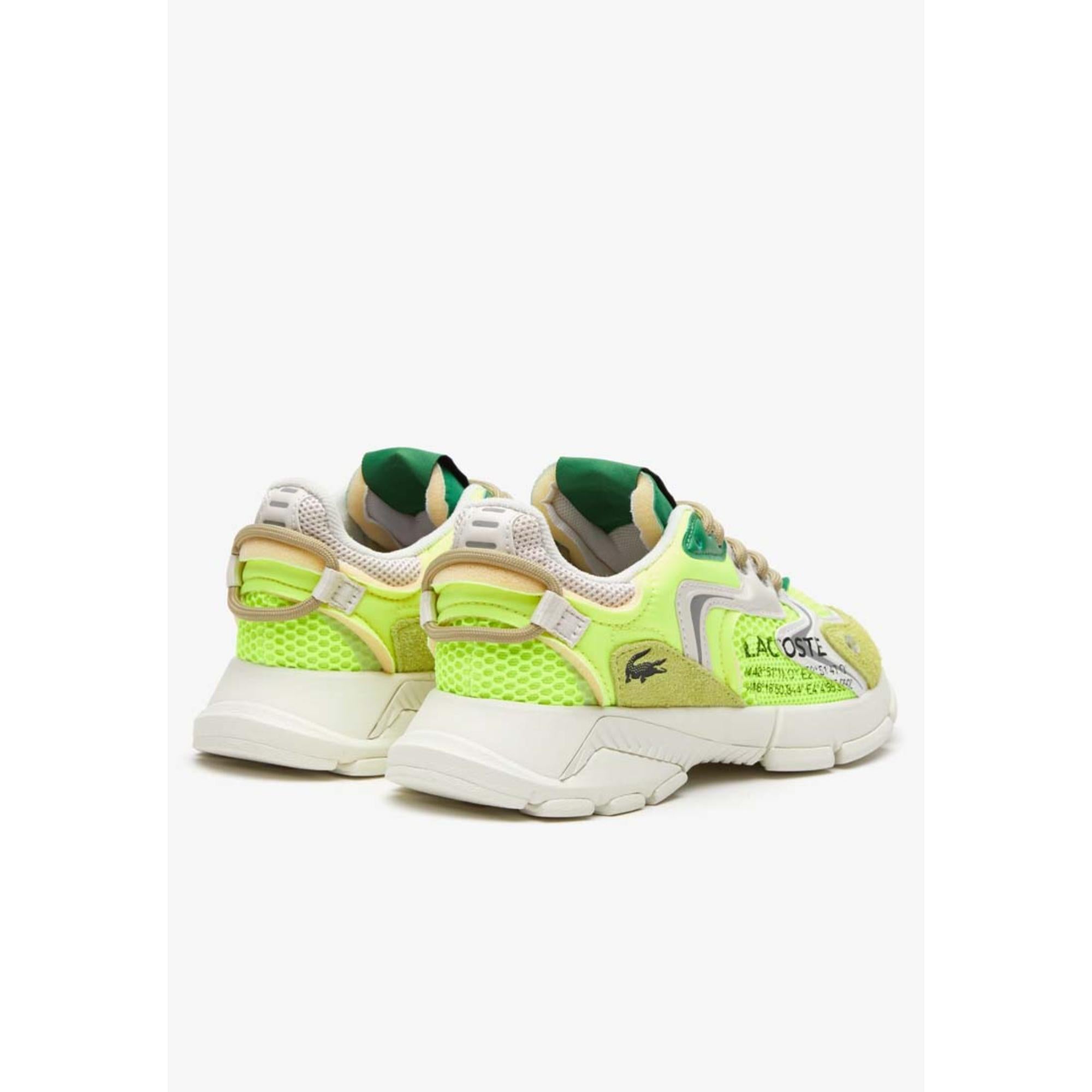 Lacoste L003 Neo Textile Sneakers - Yellow & Off White