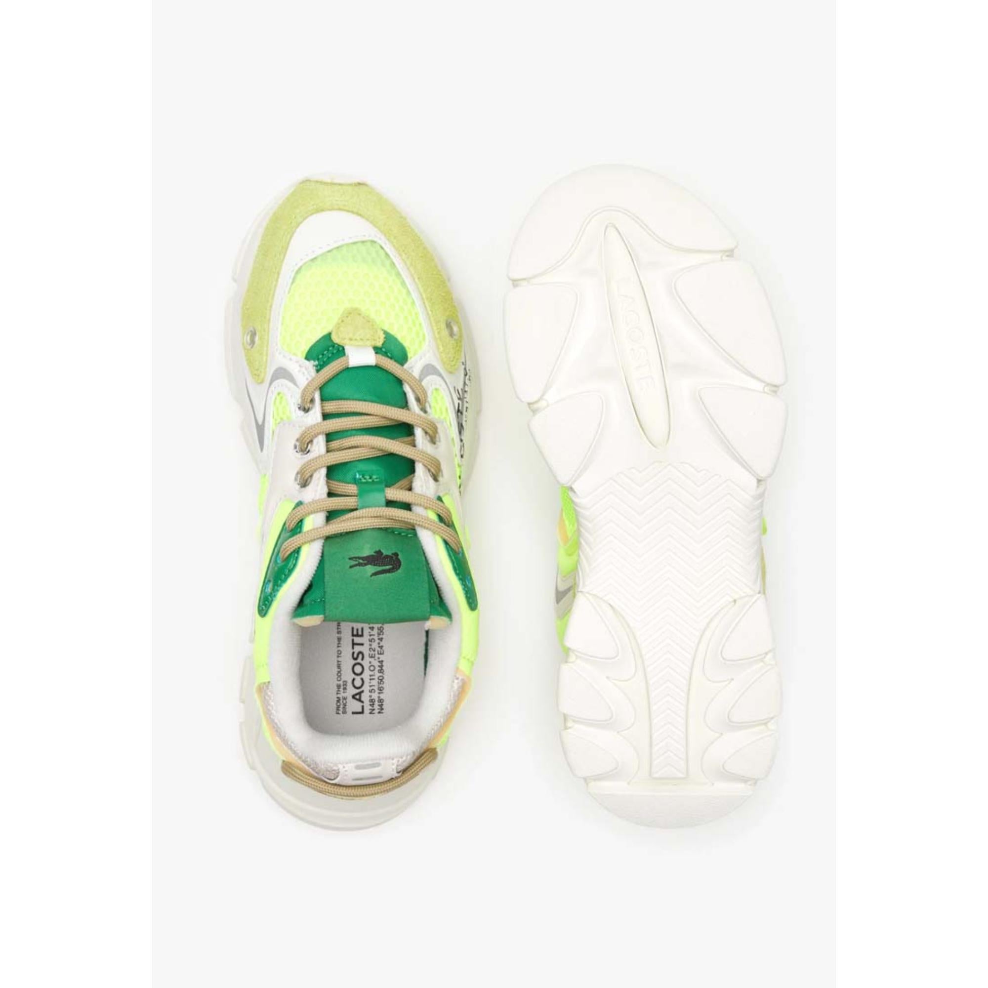 Lacoste L003 Neo Textile Sneakers - Yellow & Off White