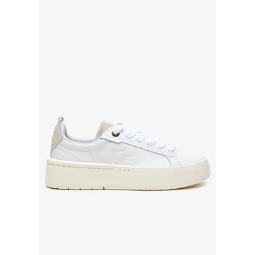 Lacoste Carnaby Platform Leather Sneakers - White & Off White