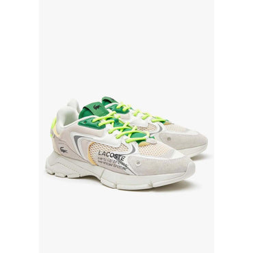 Lacoste L003 Neo Textile Sneakers - White / Green