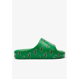 Lacoste Serve Slide 2.0 Color Pop Slides - Green / Dark Green