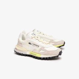 Lacoste Elite Active Textile Sneakers - White / Light Green