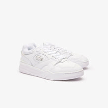 Lacoste Lineshot Signature Heel Leather Sneakers - White