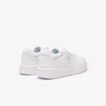 Lacoste Lineshot Signature Heel Leather Sneakers - White