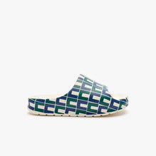 Lacoste Serve Slide 2.0 Monogram - Navy & Off White