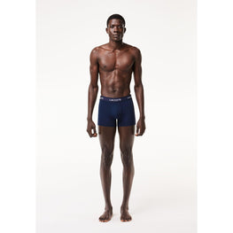 Lacoste Microfiber Trunk 3-Pack - Navy Blue