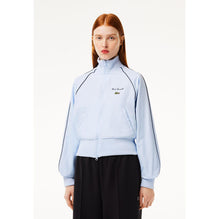 Lacoste Relaxed Fit Diamond Taffeta Track Jacket - Light Blue