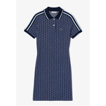 Lacoste Slim Fit Monogram Jacquard Dress - Navy Blue / White