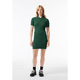 Lacoste Knit Polo Dress - Dark Green