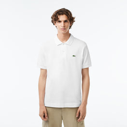 Lacoste Classic Fit Heavy Cotton Piqué L.12.21 Polo - White