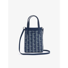 Lacoste Zely Coated Canvas Monogram Mini Tote - Mono Marine Farine