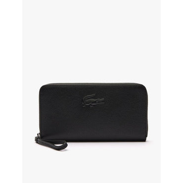 Lacoste Large City Court Leather Billfold - White / Navy Blue / Yellow