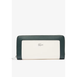 Lacoste Large Nilly RFID Protect Zipped Billfold - White