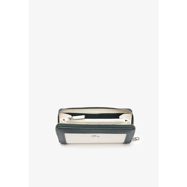 Lacoste Large Nilly RFID Protect Zipped Billfold - White