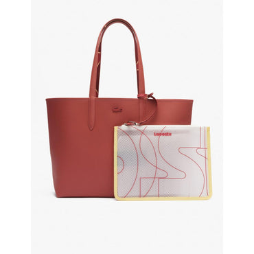 Lacoste Anna Reversible Tote with Removable Pouch - Red