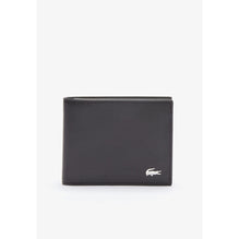 Lacoste Fitzgerald billfold in leather with ID card holder - Noir