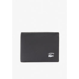 Lacoste Interior Card Slot Foldable Wallet - Blue / Flashy Yellow