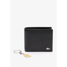 Lacoste Wallet and Polo Key Chain Gift Set - Black