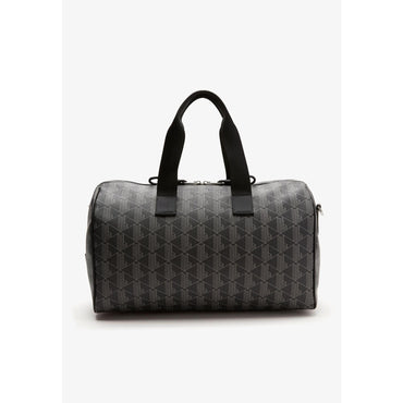 Lacoste The Blend Monogram Print Weekend Bag - Black