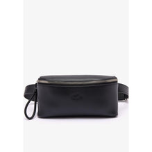 Lacoste Leather Banana Style Purse - Noir