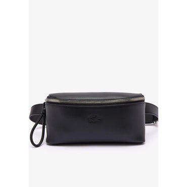 Lacoste Leather Banana Style Purse - Noir