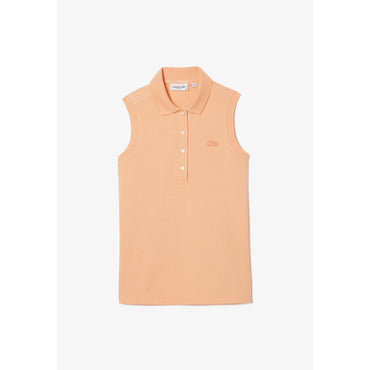 Lacoste L.12.D Slim Fit Sleeveless Polo Shirt - Light Orange