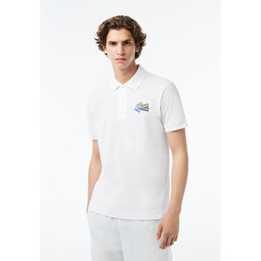 Lacoste Cotton Piqué L.12.12 Badge Detail Polo - White