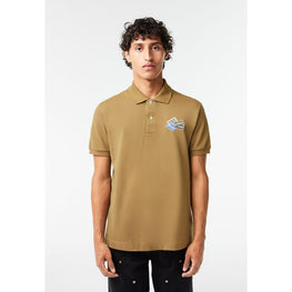 Lacoste Cotton Piqué L.12.12 Badge Detail Polo - Brown