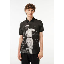 Lacoste Original L.12.12 René Lacoste Print Polo - Black